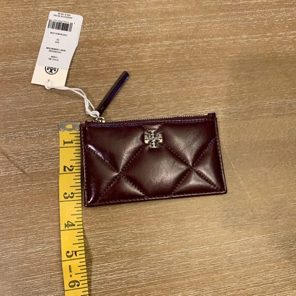 Tory Burch Dark Carmine Card Holder - Picture 7 of 7